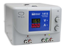 Front view of Global Specialties 1415 Dual Output DC Power Supply