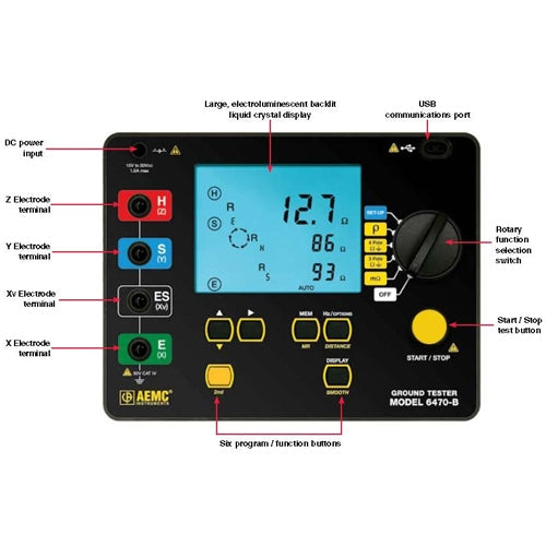 AEMC 6470-B Ground Resistance Tester