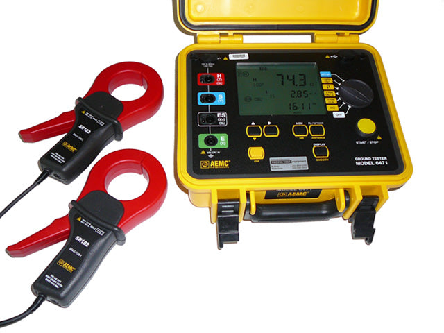 あめクレメンス11000 AEMC 6471 Ground Resistance Tester Kit with SR182 Clamps – Duncan