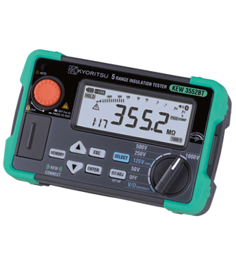 KYORITSU 3552BT 1000V Digital Insulation / Continuity Tester with Memory & Bluetooth Communication Function