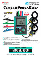 Rental - Kyoritsu KEW 6300  Three Phase Energy Analyzer / Data Logger