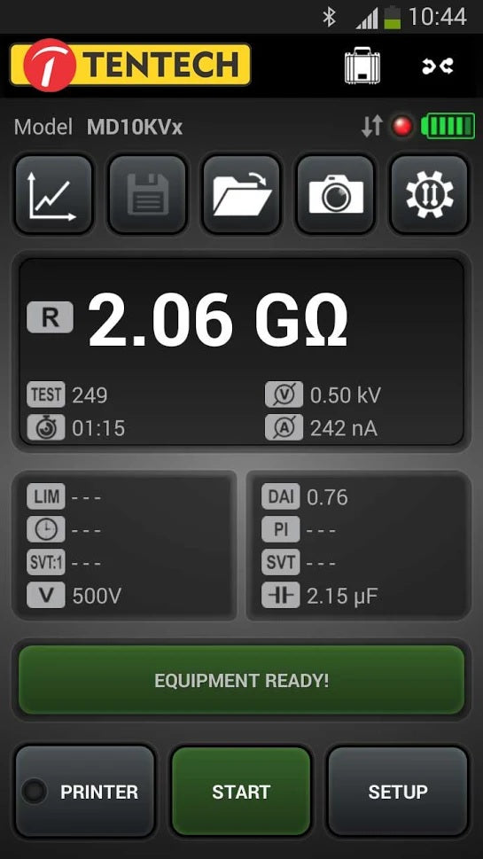 Megabras Tentech MD15KVR – 15kV Digital Insulation Resistance Tester