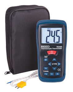 REED R2400 Type K Thermocouple Thermometer with ISO Certificate