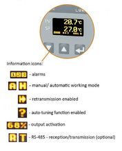 LUMEL RE62-485 Controller - 3 outputs, MODBUS