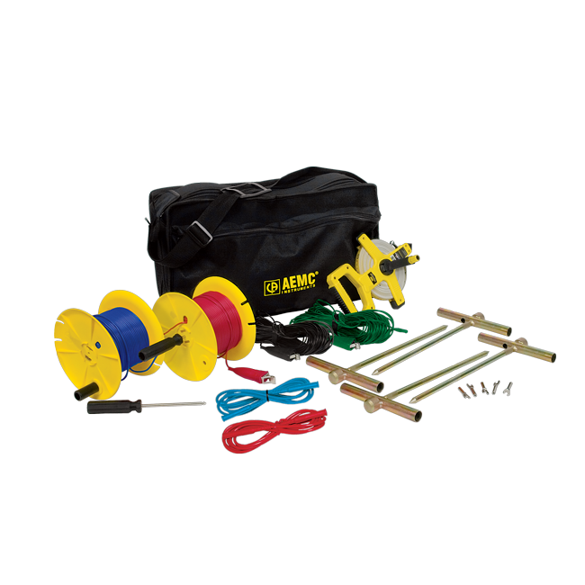 AEMC 2135.37 Ground Test Kit for 4-Point Testing, 500 ft