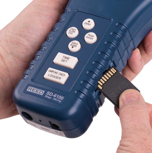 REED SD-6100 Data Logging Force Gauge, 220 lbs (100 kg)