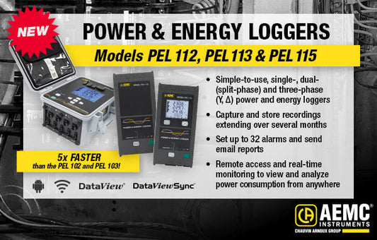 AEMC Launches the New PEL 110 Series — Precision Power Logging Just Got Smarter