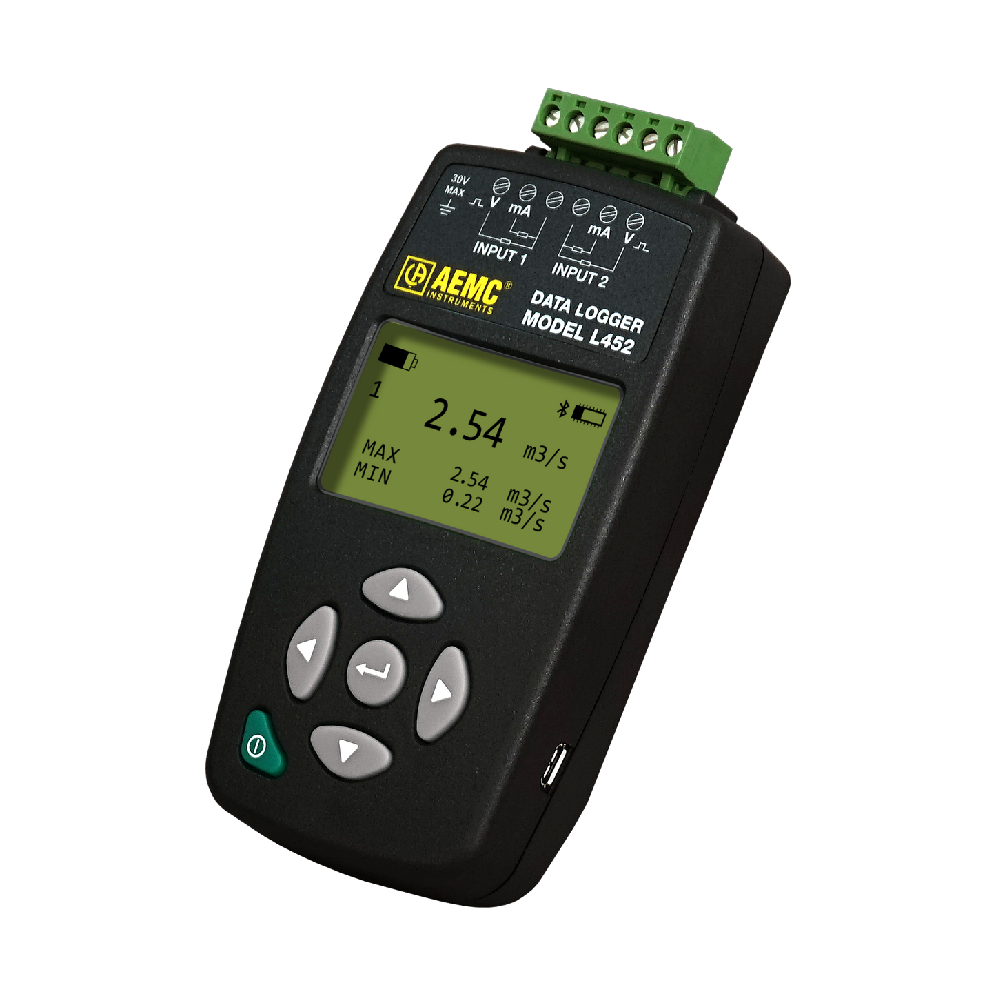 AEMC L452 Two-Channel DC Voltage & Current Data Logger