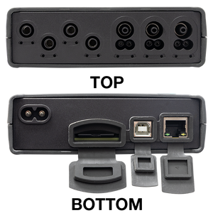 AEMC PEL 113 power logger kit with LCD display, 3 MiniFlex sensors, and accessories