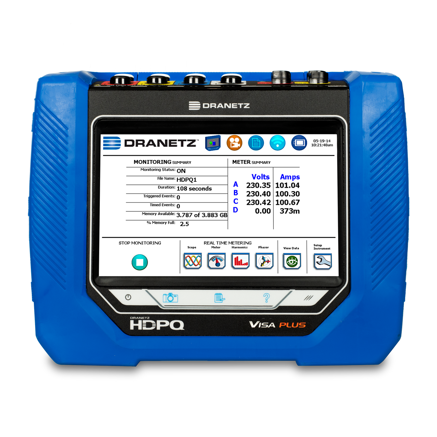 Dranetz HDPQ Visa – Portable Power Quality Analyzer