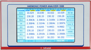 Infratek 108B-3 Harmonic Power Analyzer – Three Phase.