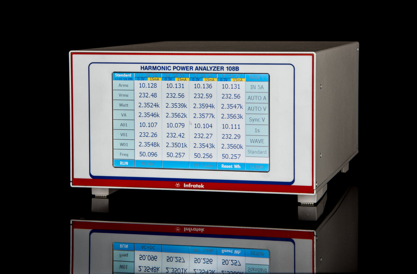Infratek 108B-3 Harmonic Power Analyzer – Three Phase.