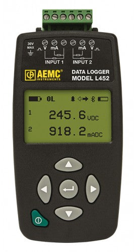 AEMC L452 Two-Channel DC Voltage & Current Data Logger