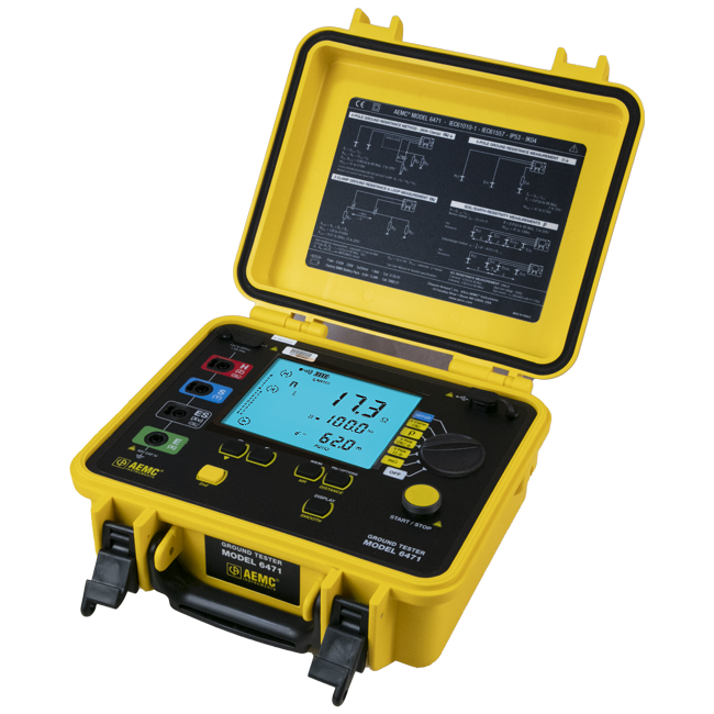 AEMC 6471 Ground Resistance Tester (SR182 probes not included)