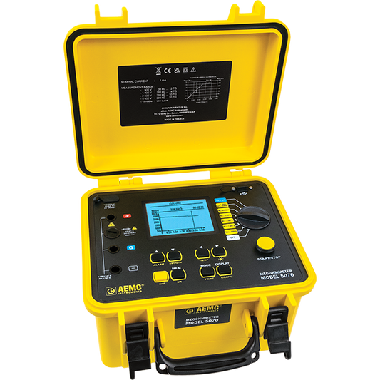 AEMC 5070 5kV Digital/Analog Megohmmeter – Programmable Insulation Tester with USB & RS-232