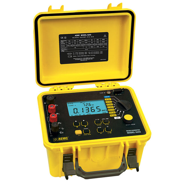 AEMC 6255 Micro-Ohmmeter with DataView® Software (Up to 25A)
