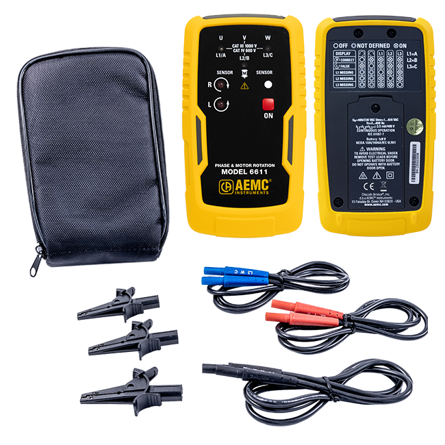 AEMC 6611 – Phase & Motor Rotation Meter