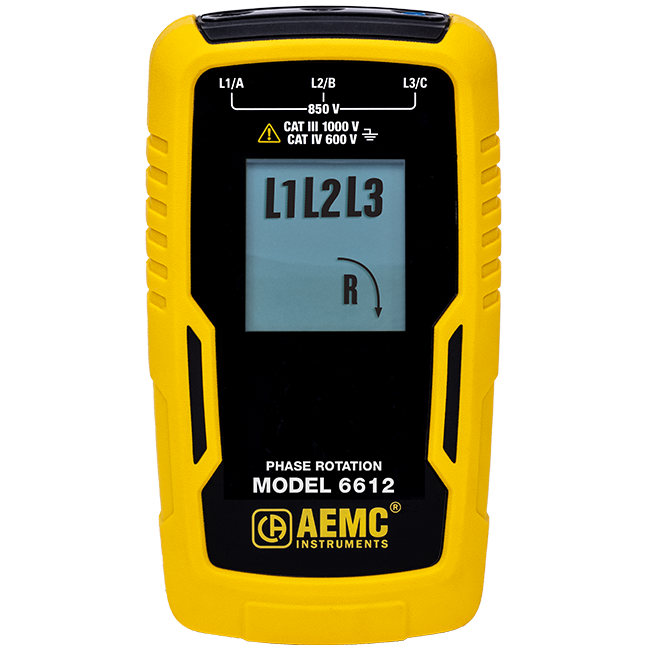 Antigen Rotation Instrument AEMC 6612 Phase Rotation Meter – CAT IV, Line Powered – Duncan ...