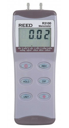 REED R3100 Digital Differential Pressure Manometer (100psi)