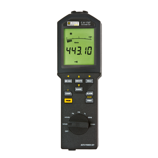 AEMC CA 1727 Industrial Contact / Non-Contact Tachometer with Accessories