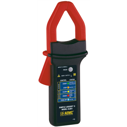 AEMC CL601 Simple Logger II – 600A Clamp-On AC Current Data Logger