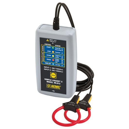 AEMC ML912 Simple Logger II – AC Current Data Logger for 100A/1000A Monitoring