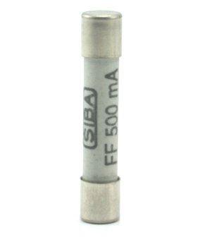 SIBA FF500mA 1000V Fast Acting HR Ceramic Fuse, box of 10 pcs