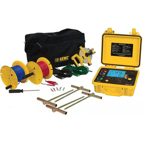 AEMC 6470-B Ground Resistance Tester Kit – 4-Point, 300ft Lead Set