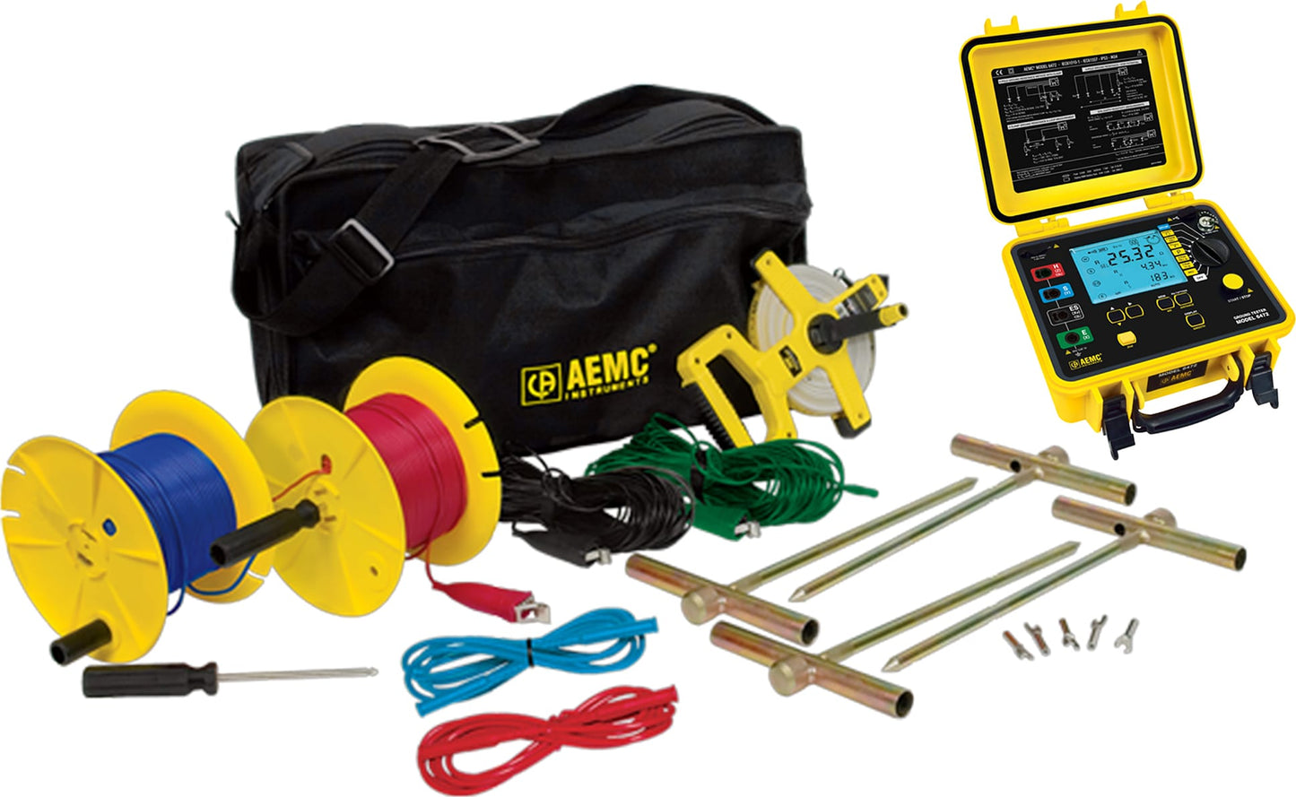 AEMC 6472 Kit with 2 Clamps and 500ft Ground Test