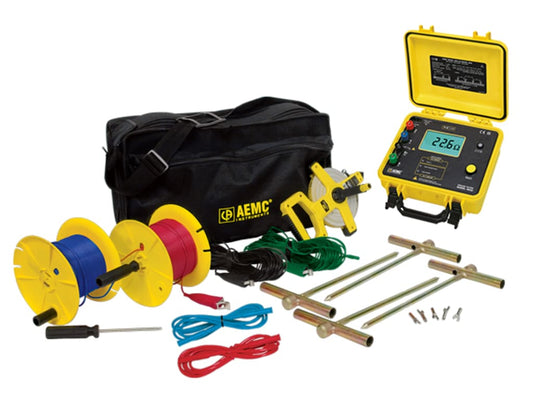 AEMC 4630 Ground Resistance Tester Kit – Reliable 4-Point Testing with 150ft Leads