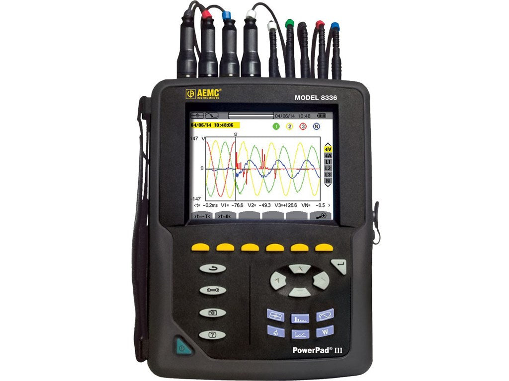 AEMC PowerPad® III 8336 Power Quality Analyzer - no probes