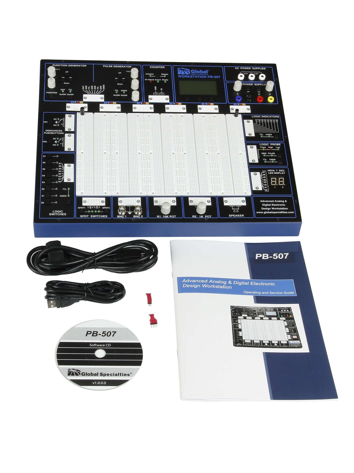 PB-507: Analog & Digital Electronic Design Trainer; CSA approved