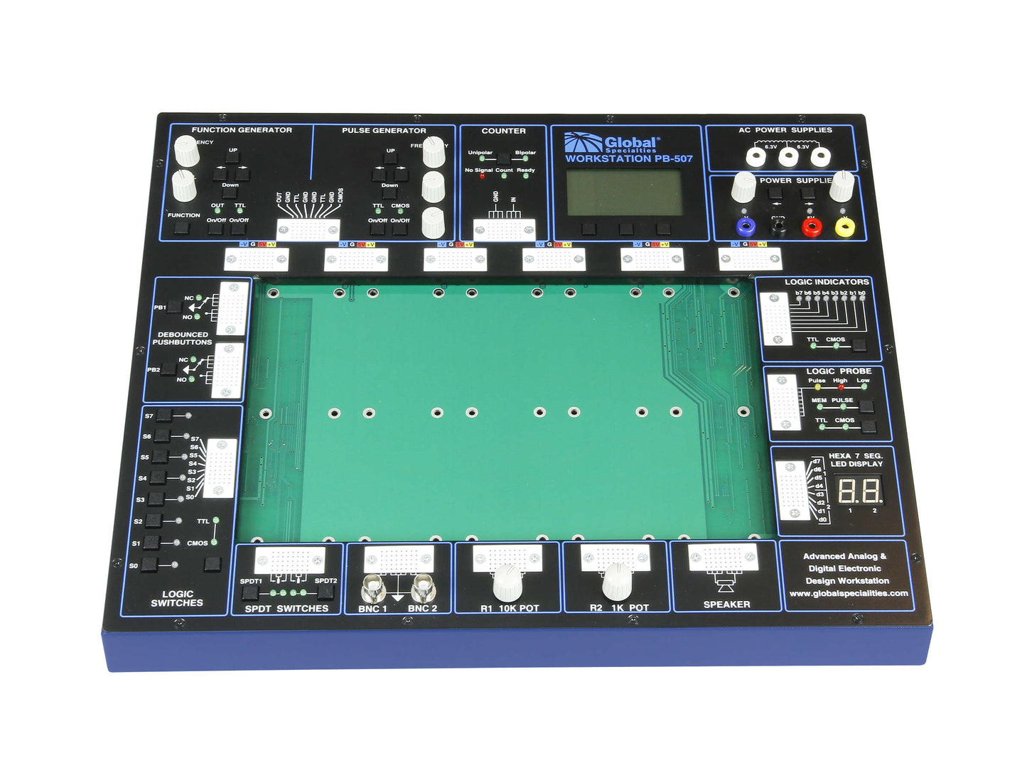PB-507: Analog & Digital Electronic Design Trainer; CSA approved