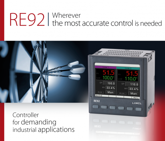 LUMEL RE92E Dual loop controller with Ethernet