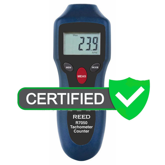 REED R7050 Compact Photo Tachometer and Counter - with ISO certificate