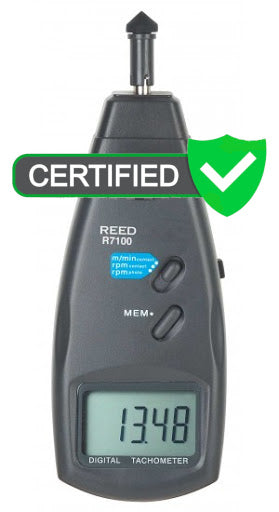 REED R7100 Combination Contact / Laser Photo Tachometer with ISO certificate