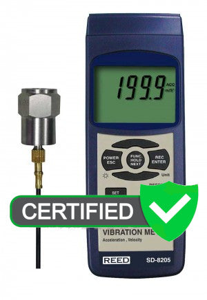 REED SD-8205 Data Logging Vibration Meter - with ISO certificate