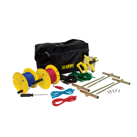AEMC 2135.37 Ground Test Kit for 4-Point Testing, 500 ft
