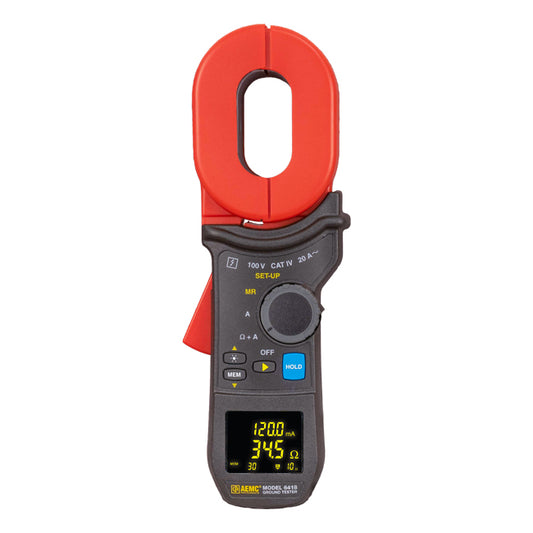 AEMC 6418 Clamp-On Ground Resistance Tester – Fast, Non-Intrusive Ground Testing