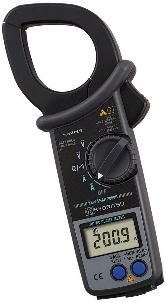 Kyoritsu 2009R AC/DC Clamp Meter, 2000A/1000V CAT IV