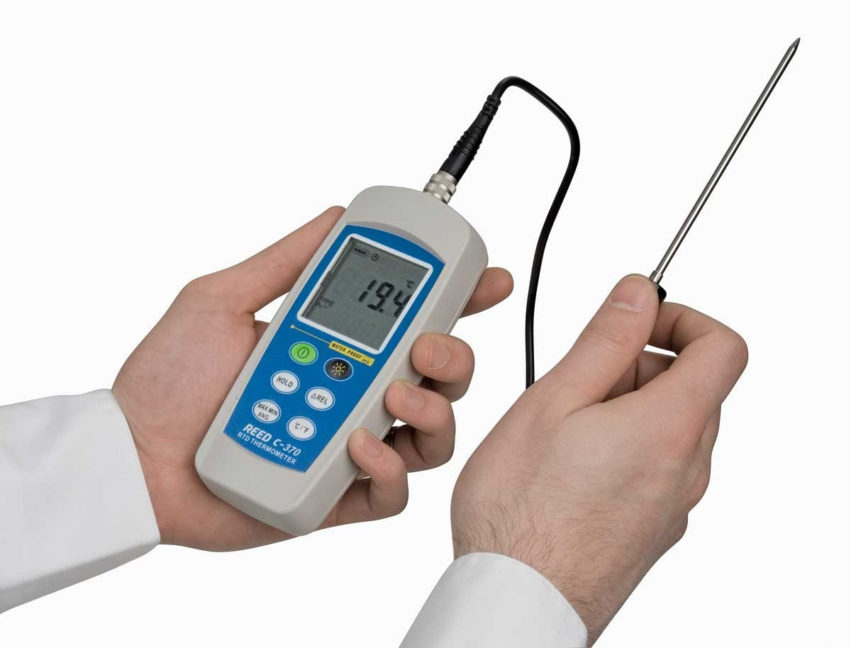 REED C-370 RTD Thermometer with ISO Certificate