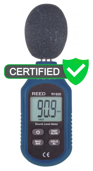 REED R1920 Compact Sound Level Meter with ISO Certificate