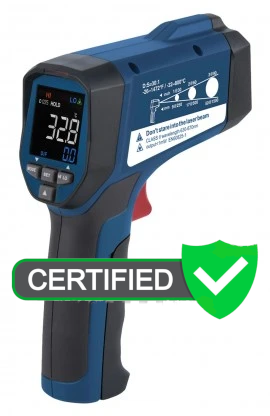 REED R2320 Infrared Thermometer, 30:1, 1472°F (800°C) with ISO Certificate