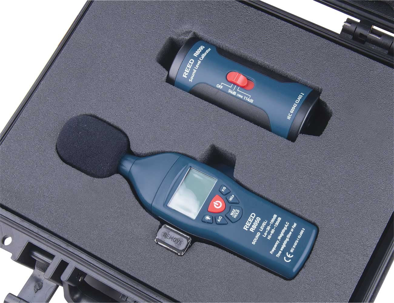 REED R8050-KIT Sound Level Meter and Calibrator Kit