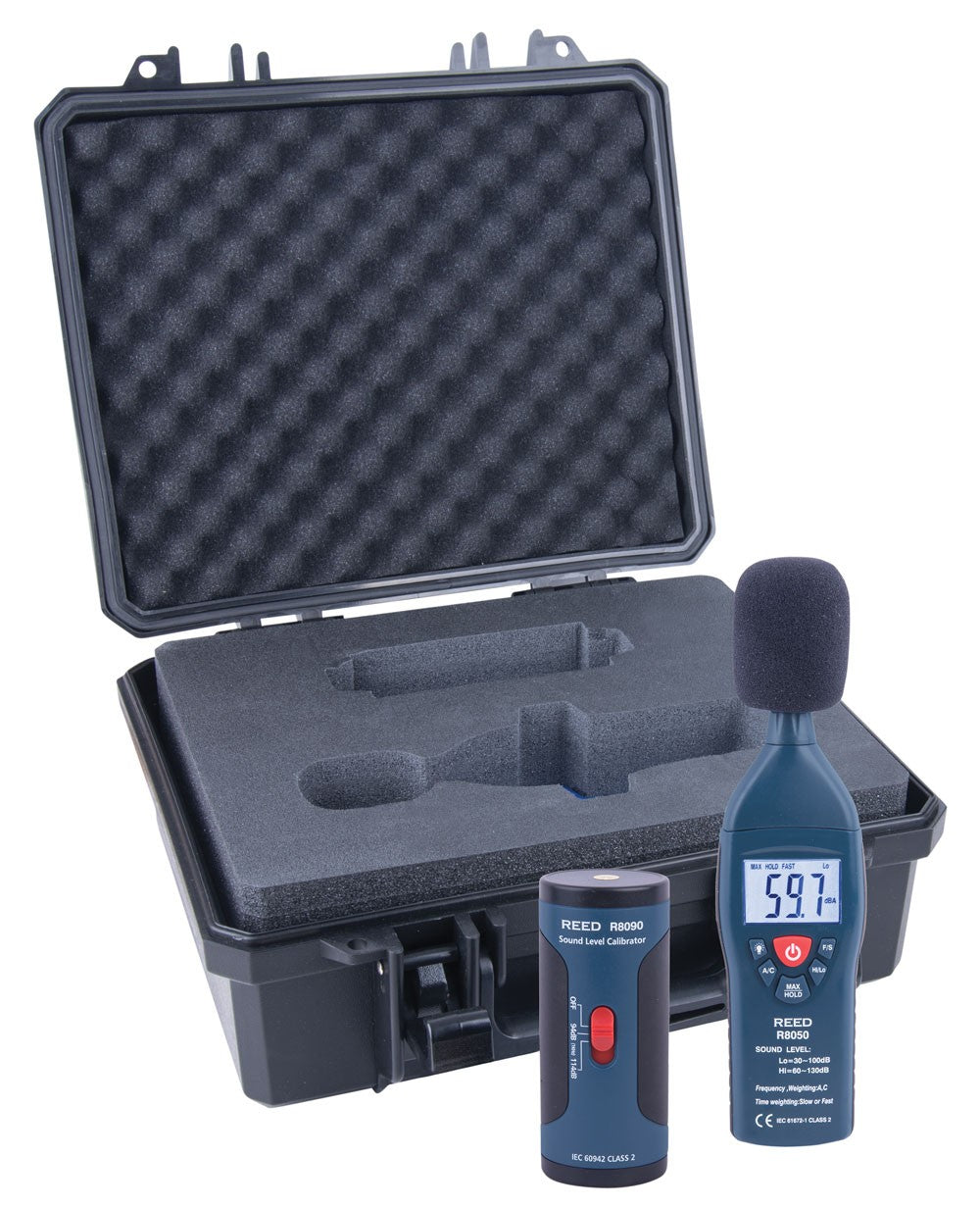 REED R8050-KIT Sound Level Meter and Calibrator Kit