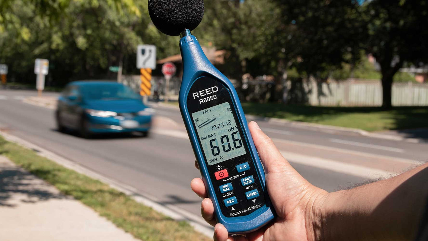 REED R8080 Data Logging Sound Level Meter with Bargraph