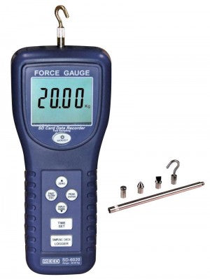 REED SD-6020 Data Logging Force Gauge, 44 lbs (20 kg)